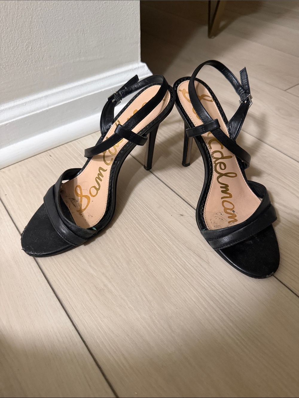 Sam Edelman Black Alisandra Strappy High Heel Sandals